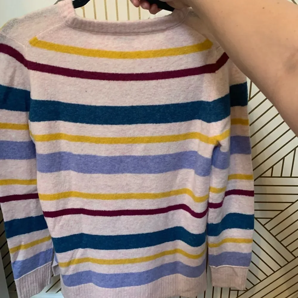 J. Crew Striped Scoop Neck Womens